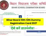 Bihar Board 10th 12th Dummy Registration Card 2027: जारी हुआ मैट्रिक-इंटर डमी रजिस्ट्रेशन कार्ड, यहां जानें डाउनलोड और सुधार की पूरी प्रक्रिया
