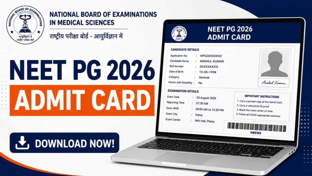 NEET PG 2026 Admit Card Download