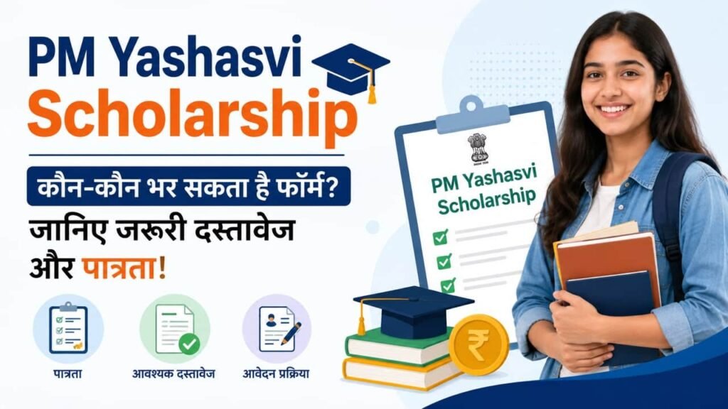 PM YASASVI Scholarship Eligibility 2026: कौन-कौन भर सकता है फॉर्म? जानिए जरूरी दस्तावेज और पात्रता नियम! 1 PM Yashasvi Scholarship Eligibility 2026